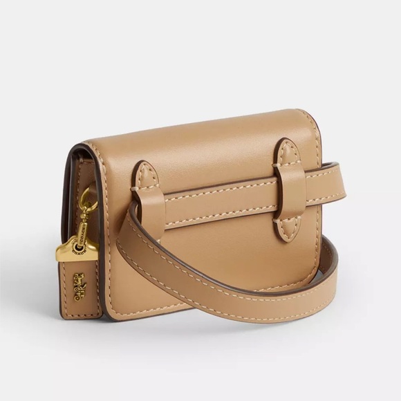 Coach 1941 Bandit Card Case Belt Bag in Brass/Tan Luxe Refined Calf Leather NWT - Picture 8 of 15